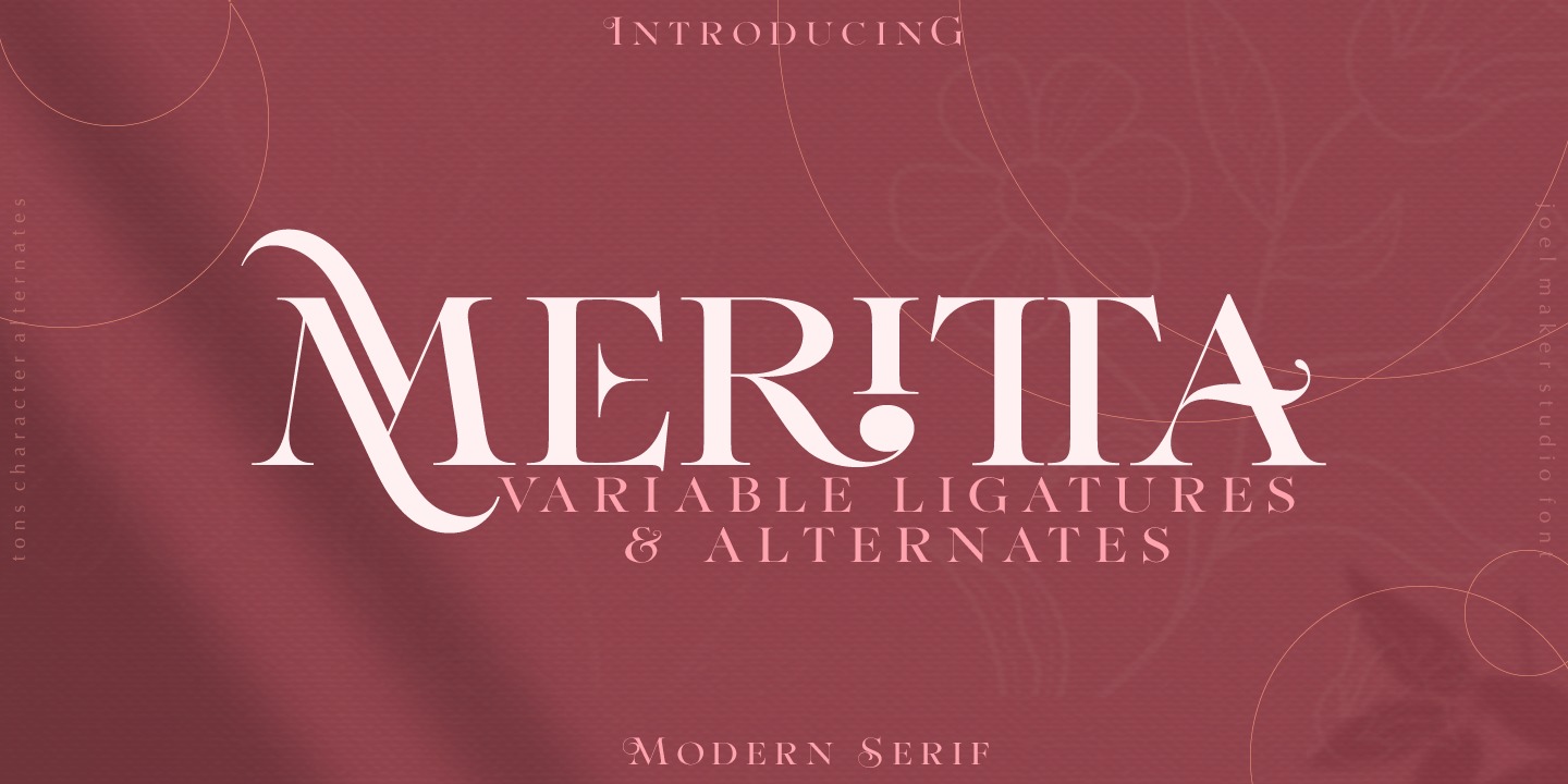 Ejemplo de fuente Meritta Serif #1